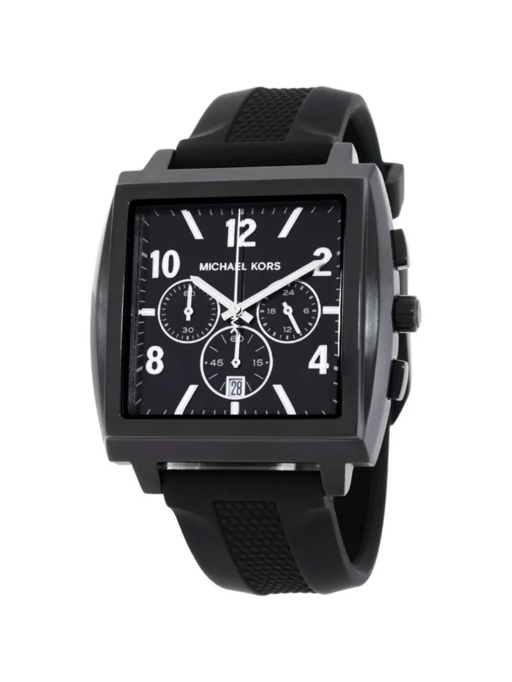 NWT Michael Kors Rhys Chronograph Quartz Black Dial Watch